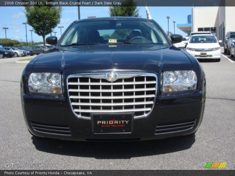 Brilliant Black Crystal Pearl / Dark Slate Gray 2008 Chrysler 300 LX