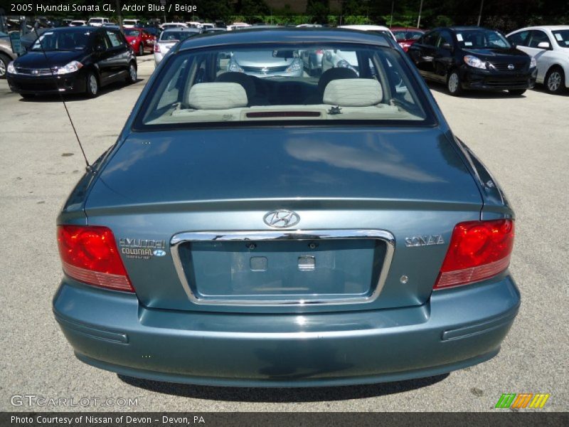 Ardor Blue / Beige 2005 Hyundai Sonata GL