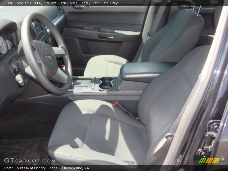 Brilliant Black Crystal Pearl / Dark Slate Gray 2008 Chrysler 300 LX
