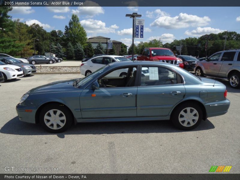Ardor Blue / Beige 2005 Hyundai Sonata GL
