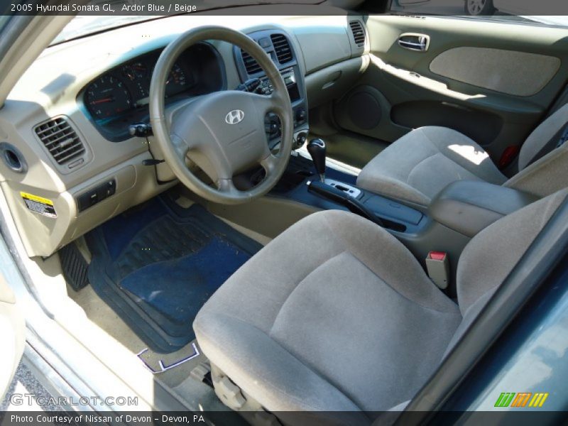 Ardor Blue / Beige 2005 Hyundai Sonata GL