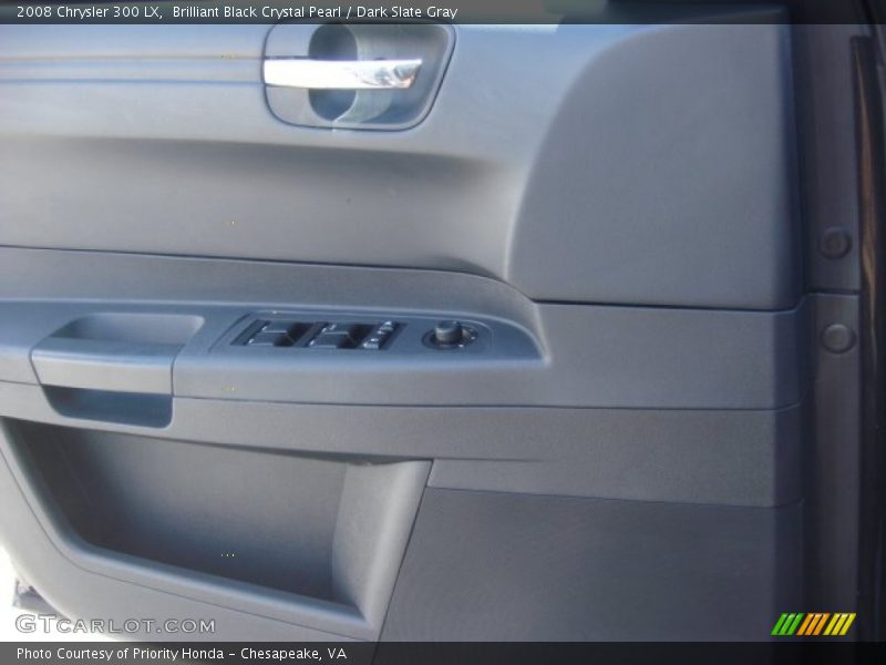 Brilliant Black Crystal Pearl / Dark Slate Gray 2008 Chrysler 300 LX