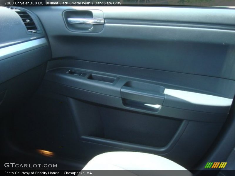 Brilliant Black Crystal Pearl / Dark Slate Gray 2008 Chrysler 300 LX