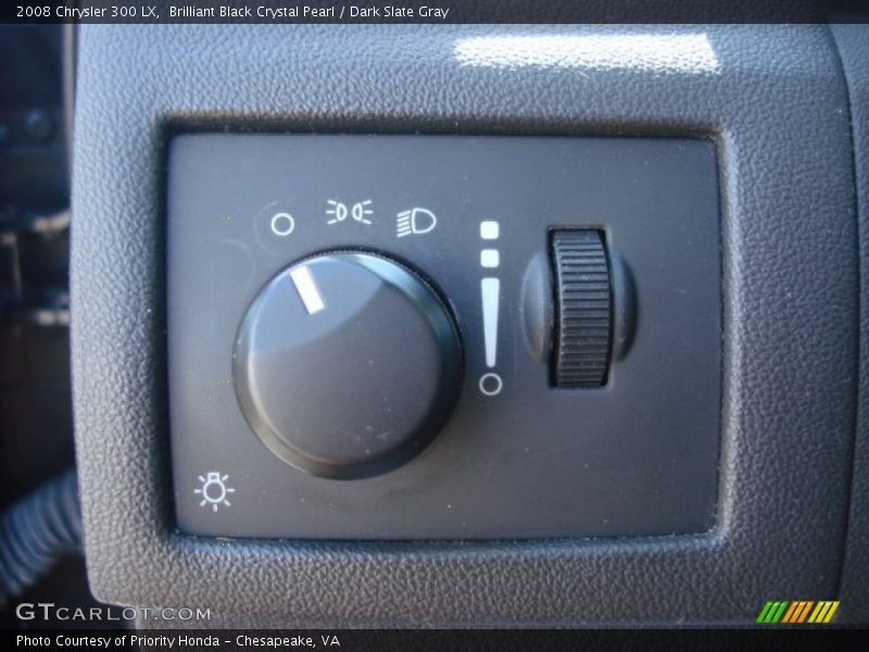 Brilliant Black Crystal Pearl / Dark Slate Gray 2008 Chrysler 300 LX
