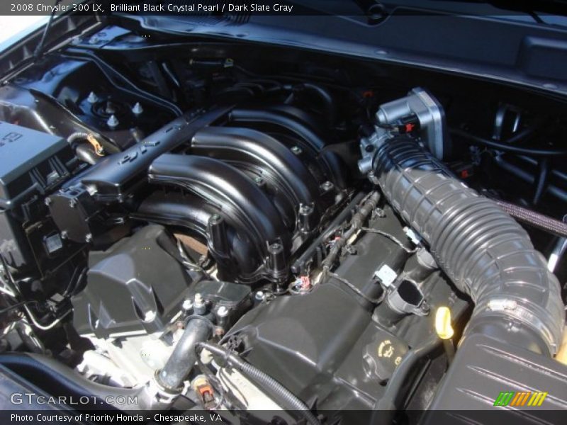 Brilliant Black Crystal Pearl / Dark Slate Gray 2008 Chrysler 300 LX