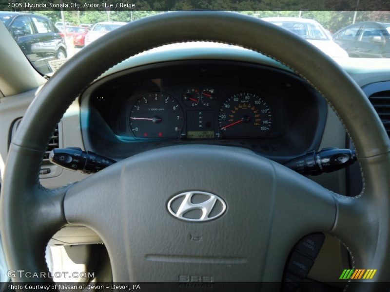 Ardor Blue / Beige 2005 Hyundai Sonata GL