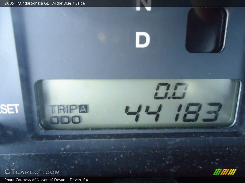 Ardor Blue / Beige 2005 Hyundai Sonata GL