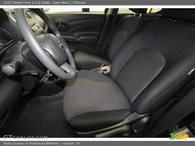 Super Black / Charcoal 2012 Nissan Versa 1.6 SL Sedan