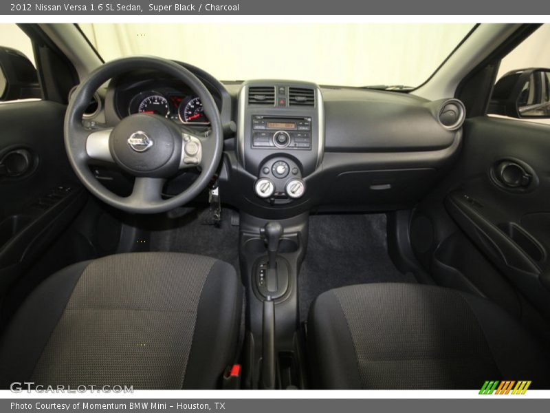 Super Black / Charcoal 2012 Nissan Versa 1.6 SL Sedan