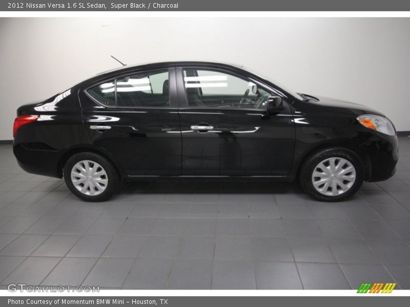 Super Black / Charcoal 2012 Nissan Versa 1.6 SL Sedan