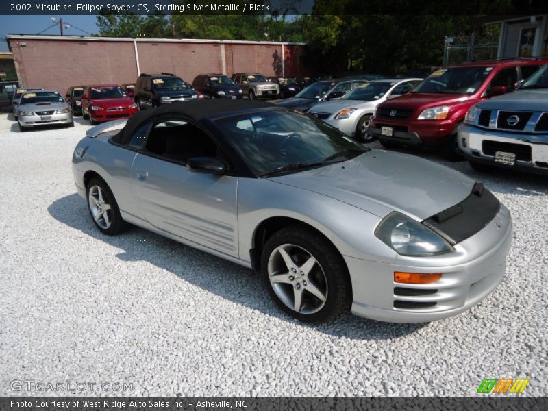Sterling Silver Metallic / Black 2002 Mitsubishi Eclipse Spyder GS