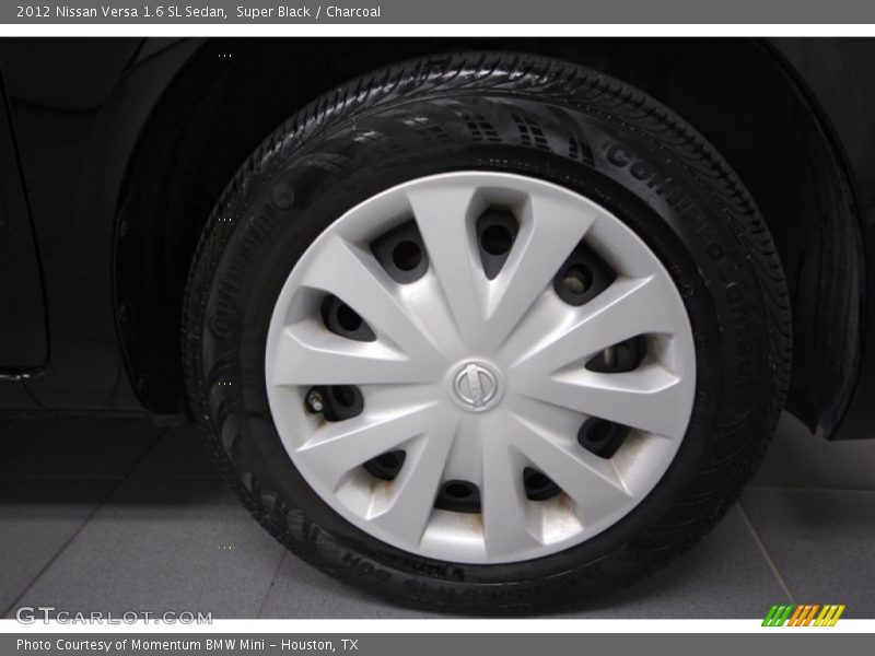 Super Black / Charcoal 2012 Nissan Versa 1.6 SL Sedan