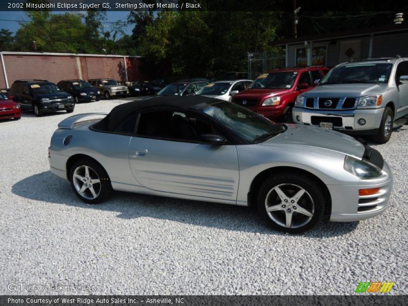 Sterling Silver Metallic / Black 2002 Mitsubishi Eclipse Spyder GS