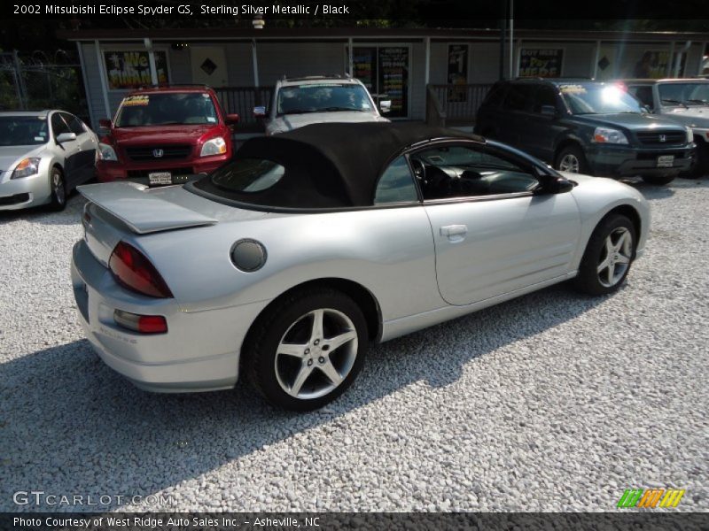 Sterling Silver Metallic / Black 2002 Mitsubishi Eclipse Spyder GS