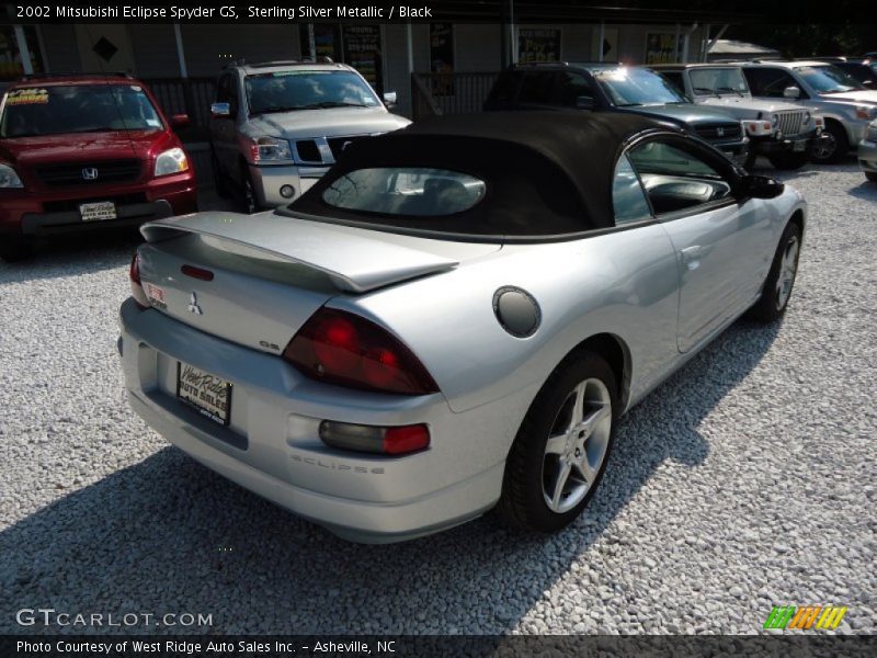 Sterling Silver Metallic / Black 2002 Mitsubishi Eclipse Spyder GS