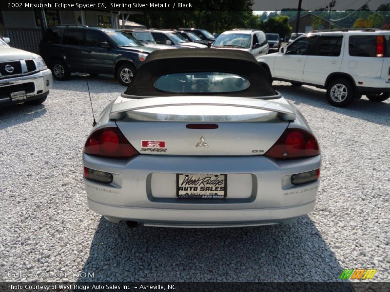 Sterling Silver Metallic / Black 2002 Mitsubishi Eclipse Spyder GS