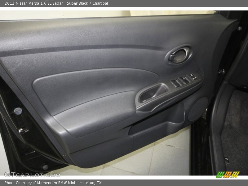 Super Black / Charcoal 2012 Nissan Versa 1.6 SL Sedan