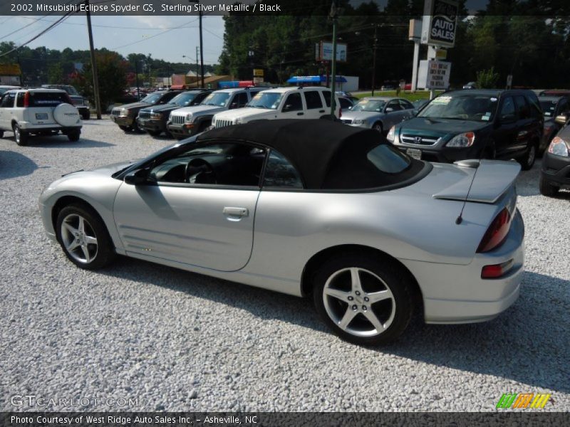 Sterling Silver Metallic / Black 2002 Mitsubishi Eclipse Spyder GS