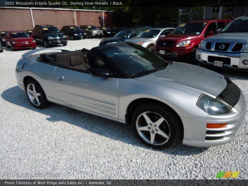 Sterling Silver Metallic / Black 2002 Mitsubishi Eclipse Spyder GS