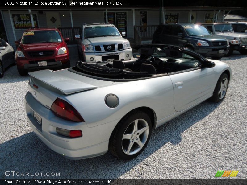 Sterling Silver Metallic / Black 2002 Mitsubishi Eclipse Spyder GS