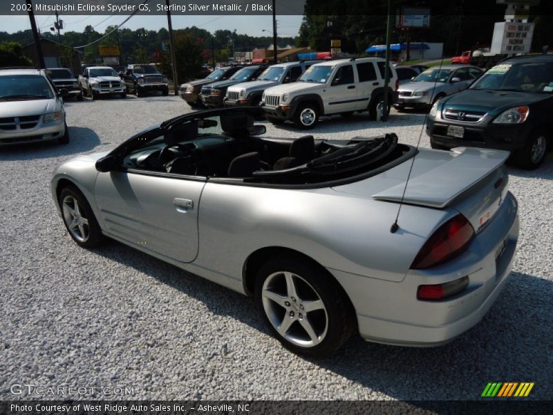 Sterling Silver Metallic / Black 2002 Mitsubishi Eclipse Spyder GS