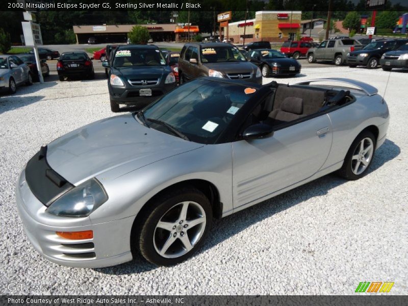 Sterling Silver Metallic / Black 2002 Mitsubishi Eclipse Spyder GS
