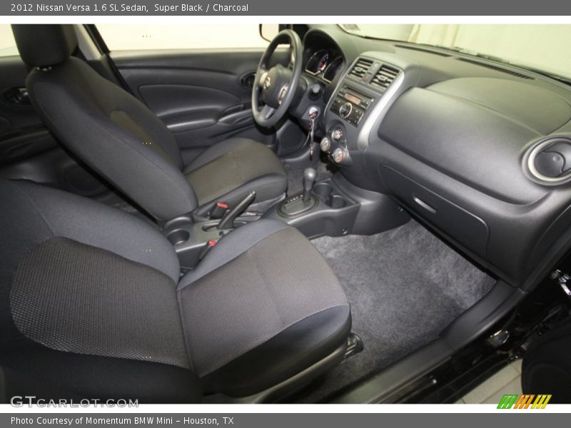 Super Black / Charcoal 2012 Nissan Versa 1.6 SL Sedan