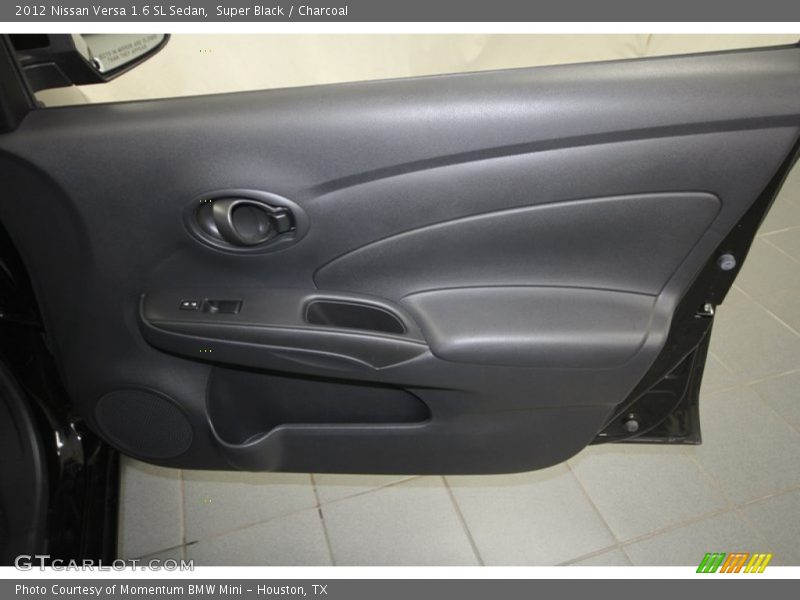 Super Black / Charcoal 2012 Nissan Versa 1.6 SL Sedan