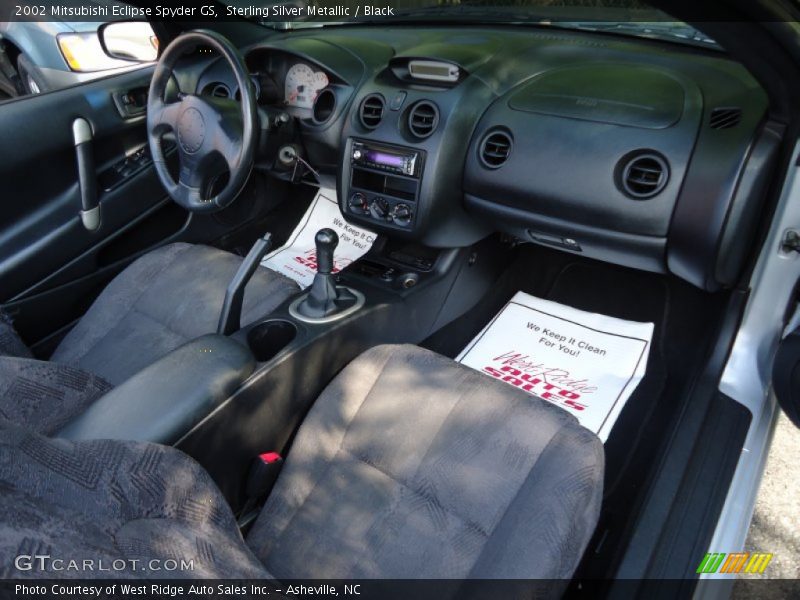 Black Interior - 2002 Eclipse Spyder GS 
