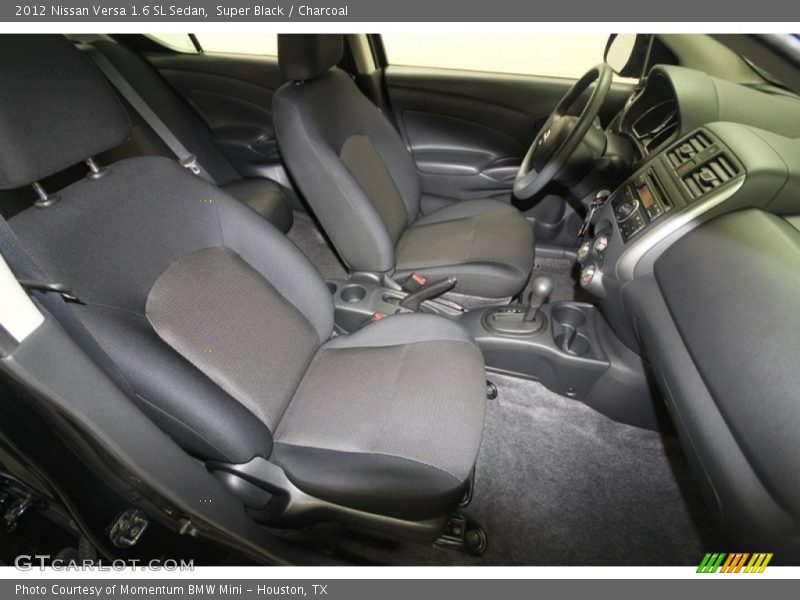 Super Black / Charcoal 2012 Nissan Versa 1.6 SL Sedan