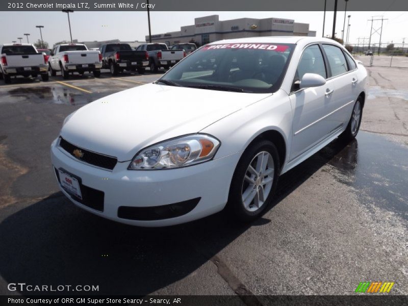 Summit White / Gray 2012 Chevrolet Impala LTZ