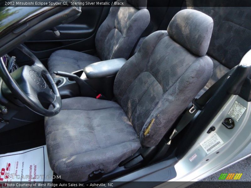 Sterling Silver Metallic / Black 2002 Mitsubishi Eclipse Spyder GS