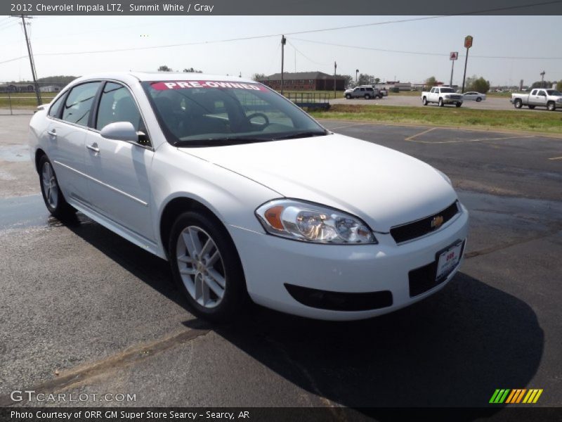 Summit White / Gray 2012 Chevrolet Impala LTZ