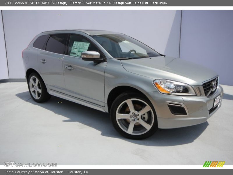 Electric Silver Metallic / R Design Soft Beige/Off Black Inlay 2013 Volvo XC60 T6 AWD R-Design