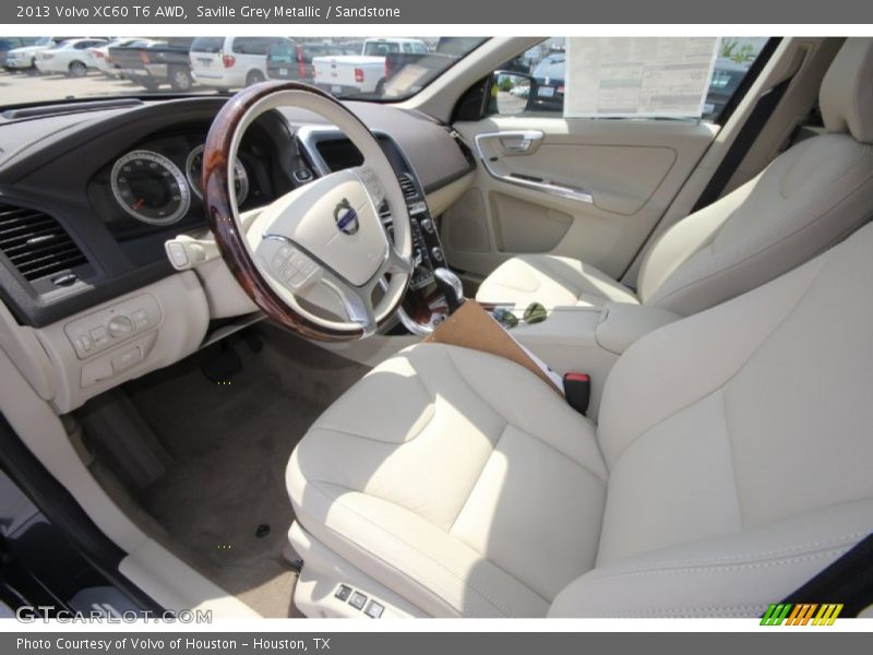 Saville Grey Metallic / Sandstone 2013 Volvo XC60 T6 AWD