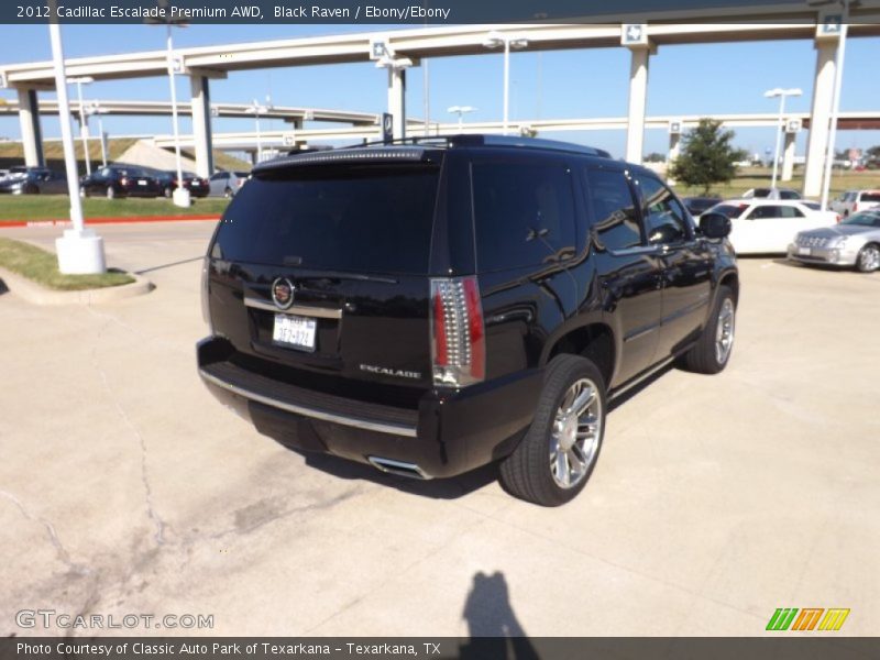 Black Raven / Ebony/Ebony 2012 Cadillac Escalade Premium AWD