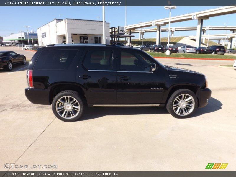 Black Raven / Ebony/Ebony 2012 Cadillac Escalade Premium AWD