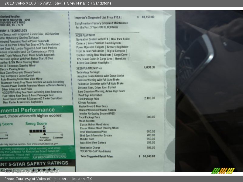 Saville Grey Metallic / Sandstone 2013 Volvo XC60 T6 AWD
