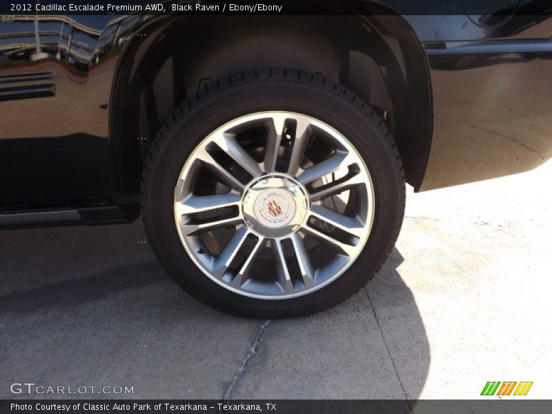 Black Raven / Ebony/Ebony 2012 Cadillac Escalade Premium AWD