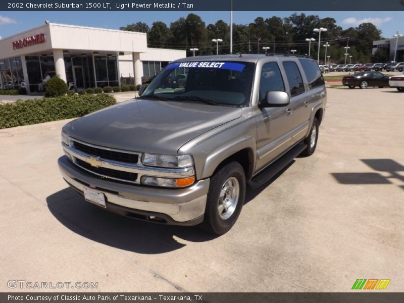 Light Pewter Metallic / Tan 2002 Chevrolet Suburban 1500 LT