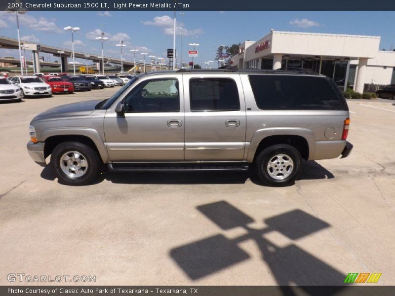 Light Pewter Metallic / Tan 2002 Chevrolet Suburban 1500 LT