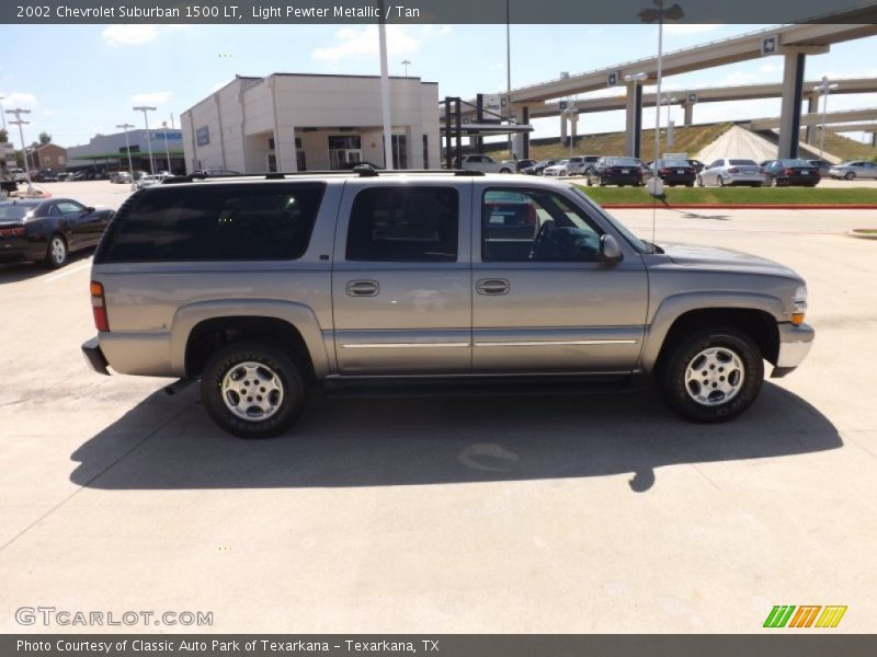 Light Pewter Metallic / Tan 2002 Chevrolet Suburban 1500 LT