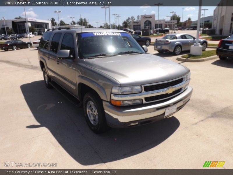 Light Pewter Metallic / Tan 2002 Chevrolet Suburban 1500 LT
