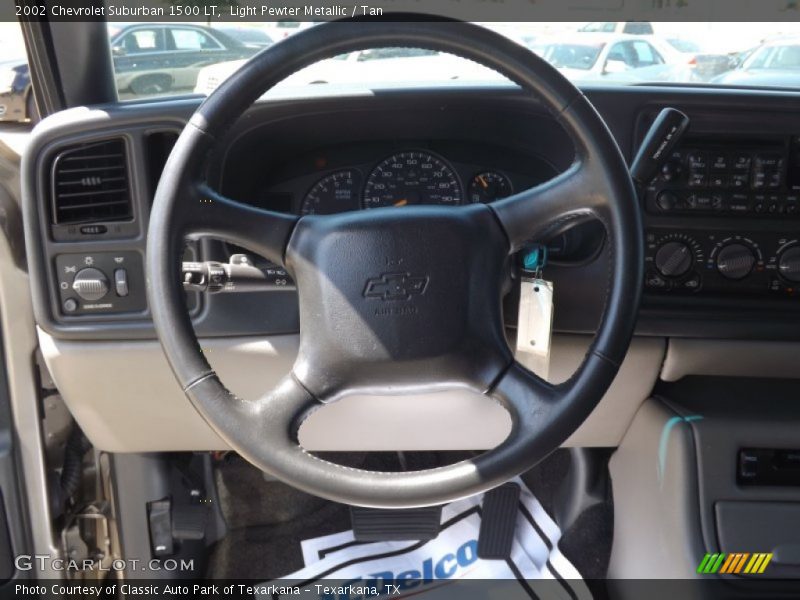 Light Pewter Metallic / Tan 2002 Chevrolet Suburban 1500 LT