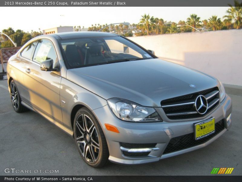 Palladium Silver Metallic / Black 2013 Mercedes-Benz C 250 Coupe