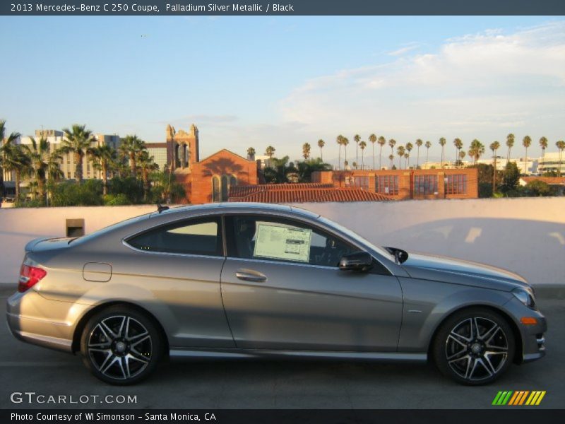 Palladium Silver Metallic / Black 2013 Mercedes-Benz C 250 Coupe