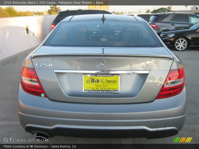 Palladium Silver Metallic / Black 2013 Mercedes-Benz C 250 Coupe
