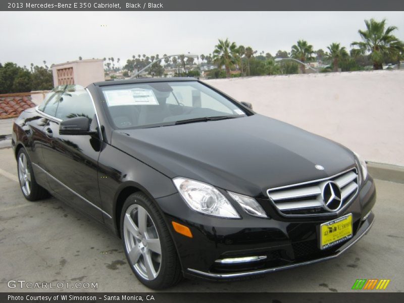 Black / Black 2013 Mercedes-Benz E 350 Cabriolet