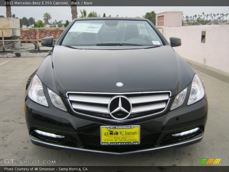 Black / Black 2013 Mercedes-Benz E 350 Cabriolet