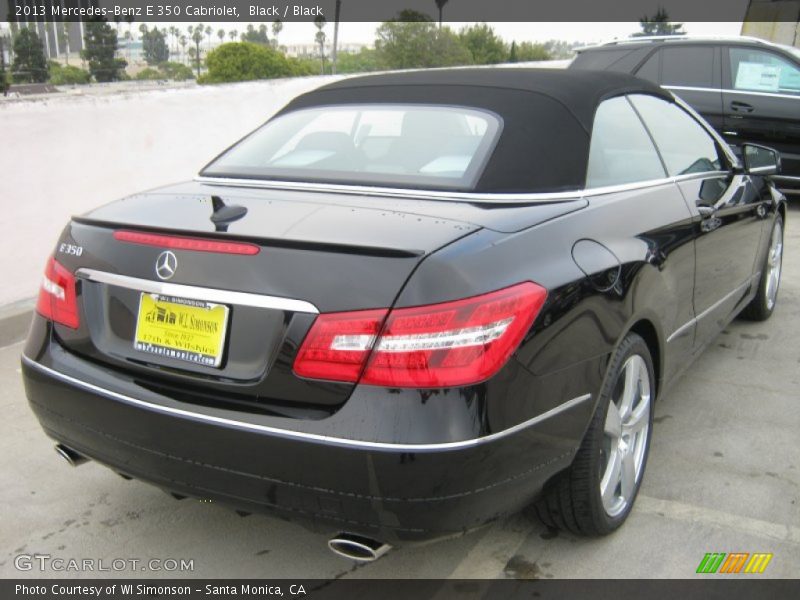 Black / Black 2013 Mercedes-Benz E 350 Cabriolet